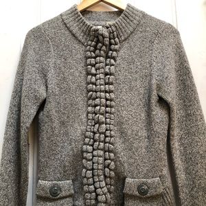 Anthropologie Moth brand Heather Grey Wool Sweater